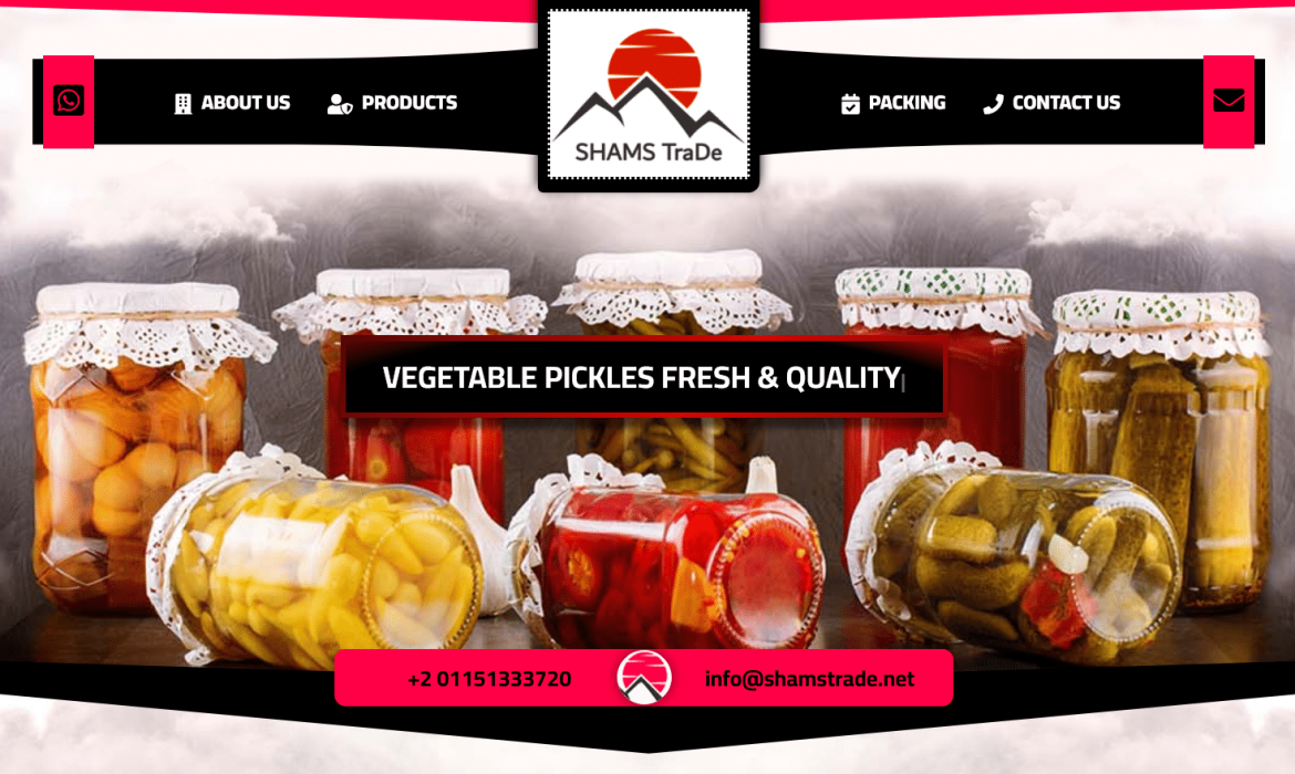تصميم موقع مخللات Pickles 🥫 تصميم موقع مخلل جزر🥕خيار🥒 زيتون🍋 Pickled olive مصر 🇾🇪 Pickles Web Design