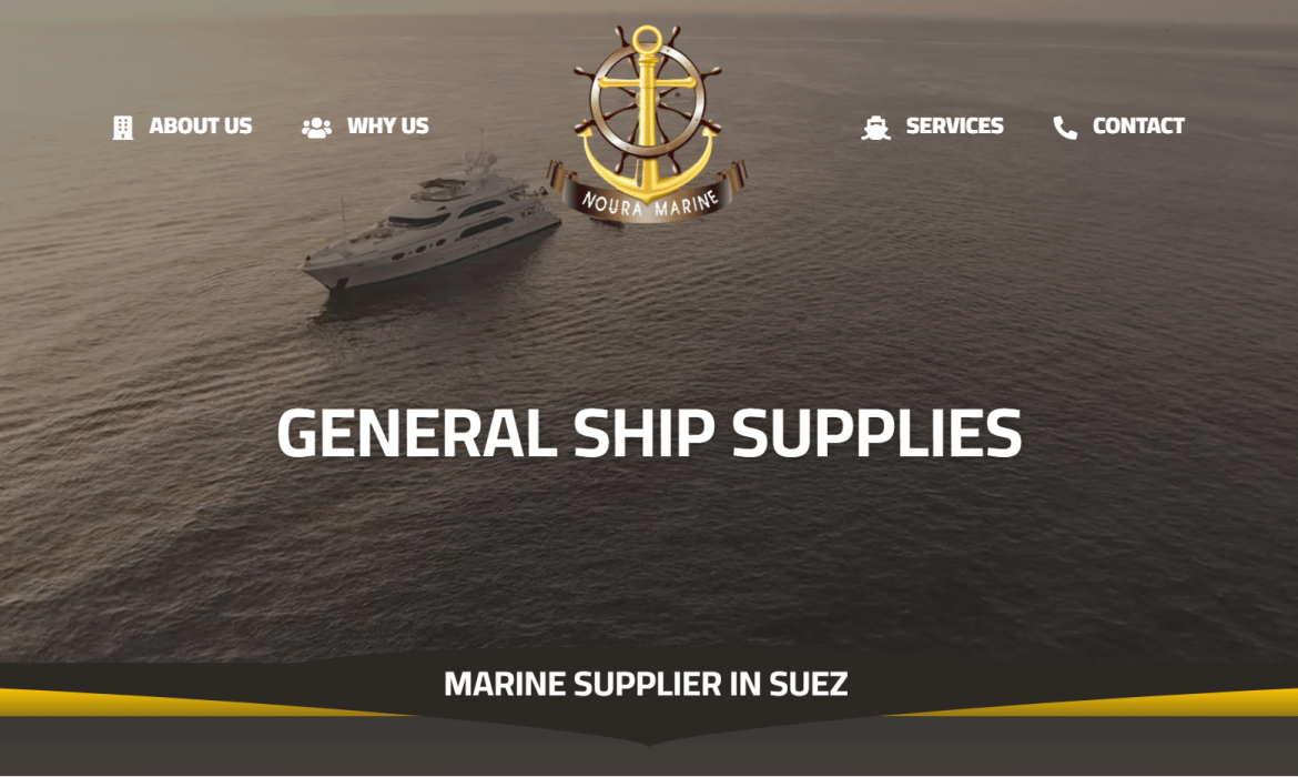 تصميم موقع تموين السفن Marine Supply ⛴ تصميم موقع توريد مستلزمات السفن ⚓️ تصميم موقع فى السويس