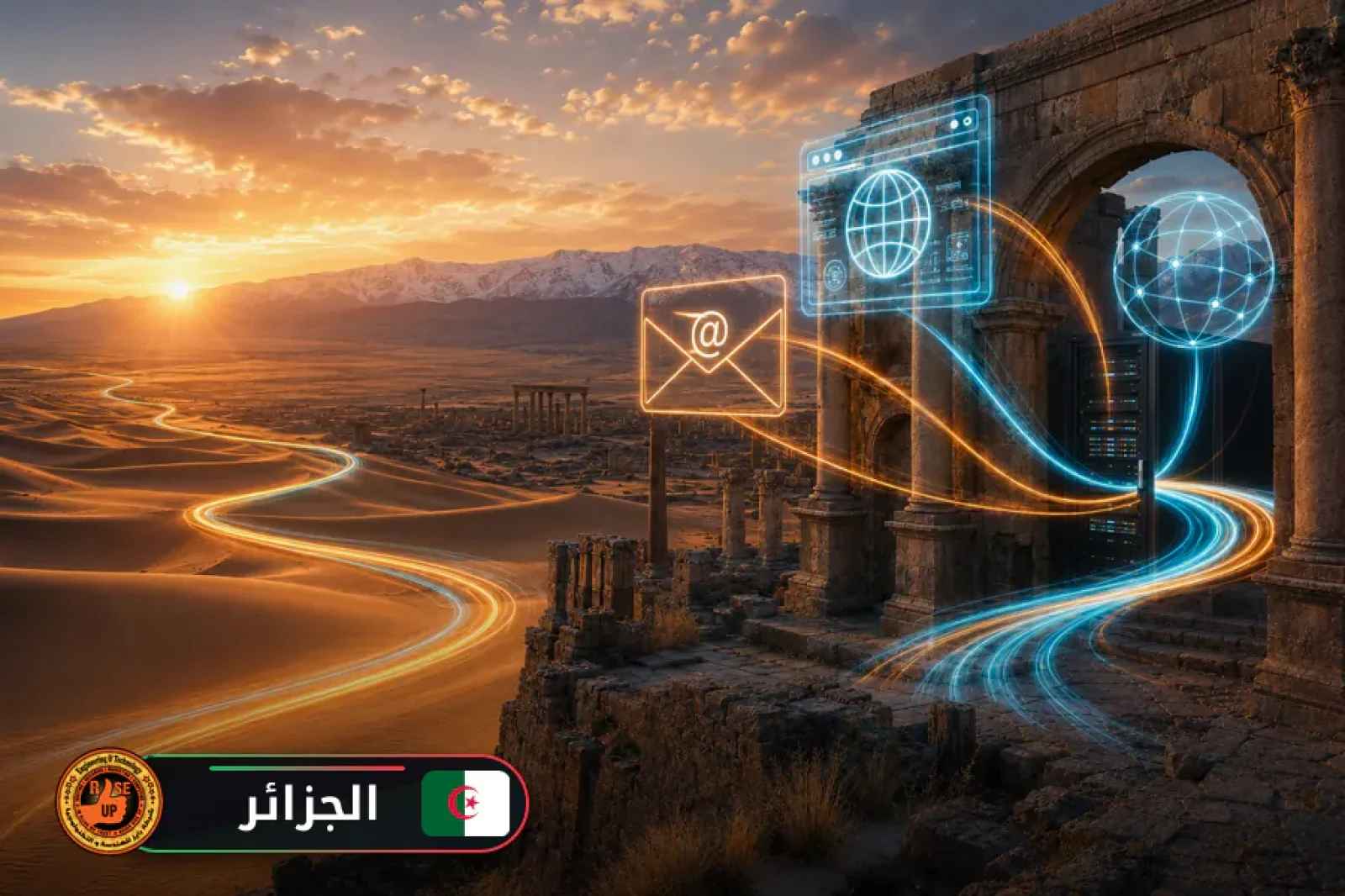 عمل ايميل شركة واستضافة وتصميم مواقع واعلانات جوجل في الجزائر