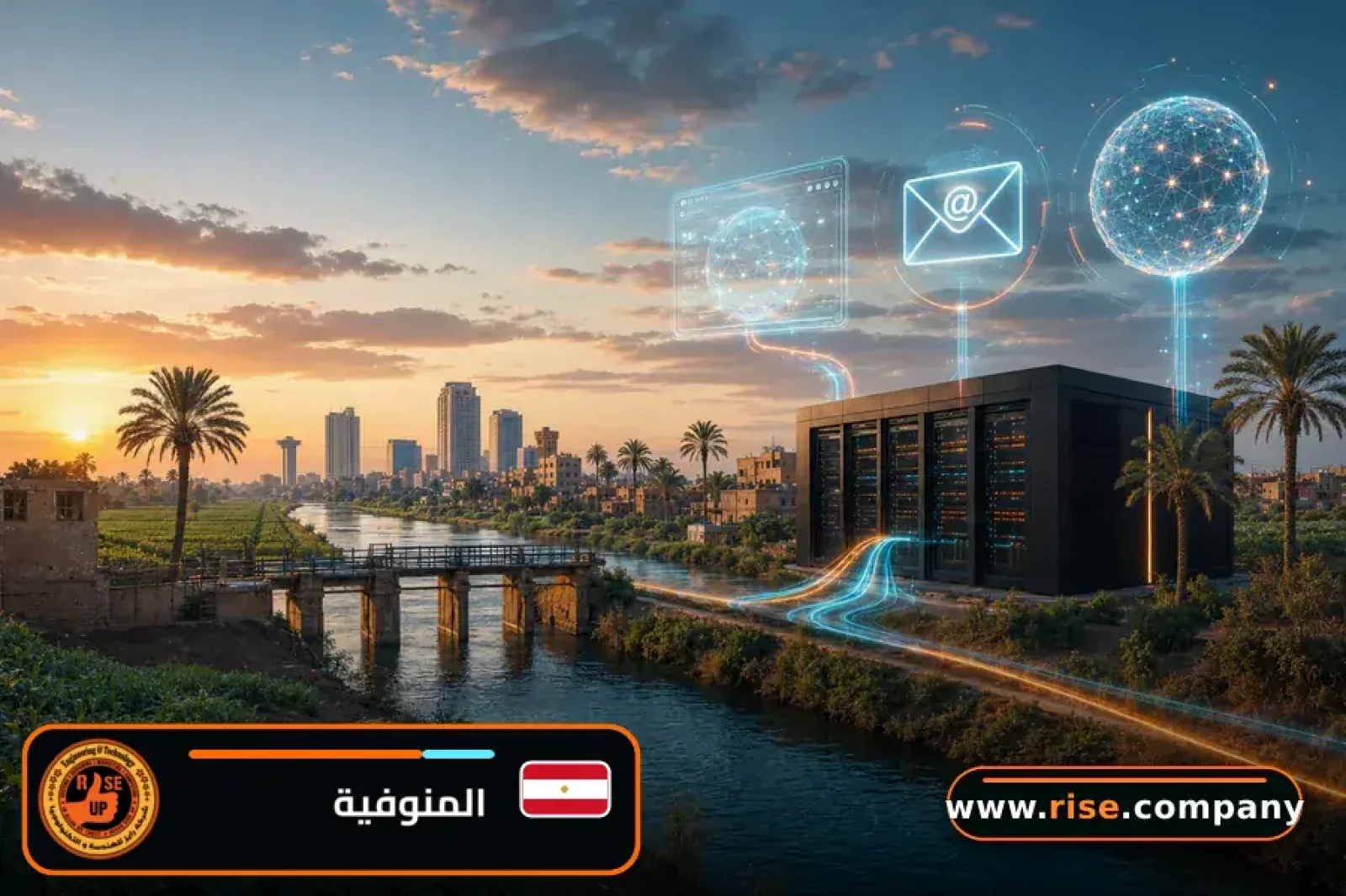 استضافة مواقع وتصميم مواقع وايميلات الشركات في محافظة المنوفية