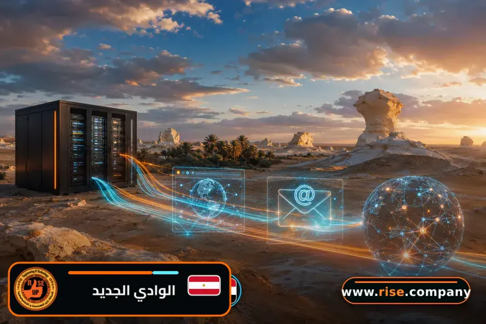 استضافة مواقع وتصميم مواقع وايميلات الشركات في محافظة الوادي الجديد