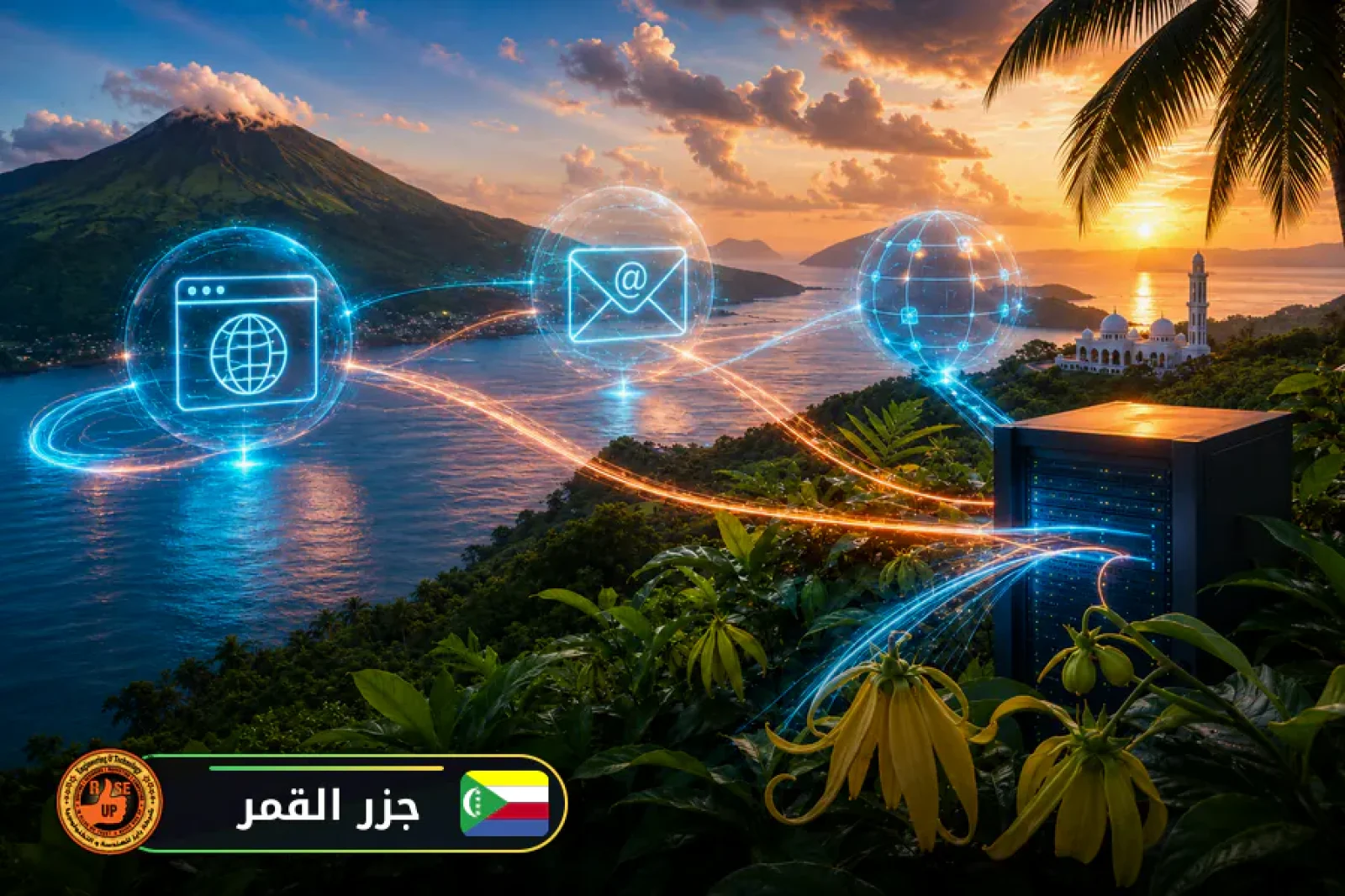 عمل ايميل شركة واستضافة وتصميم مواقع واعلانات جوجل في جزر القمر