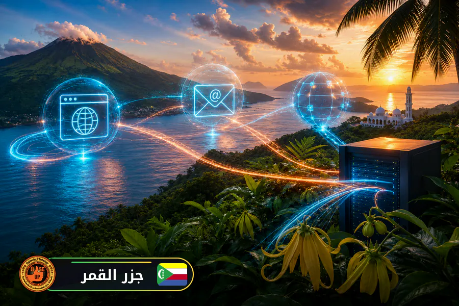 عمل ايميل شركة واستضافة وتصميم مواقع واعلانات جوجل في جزر القمر