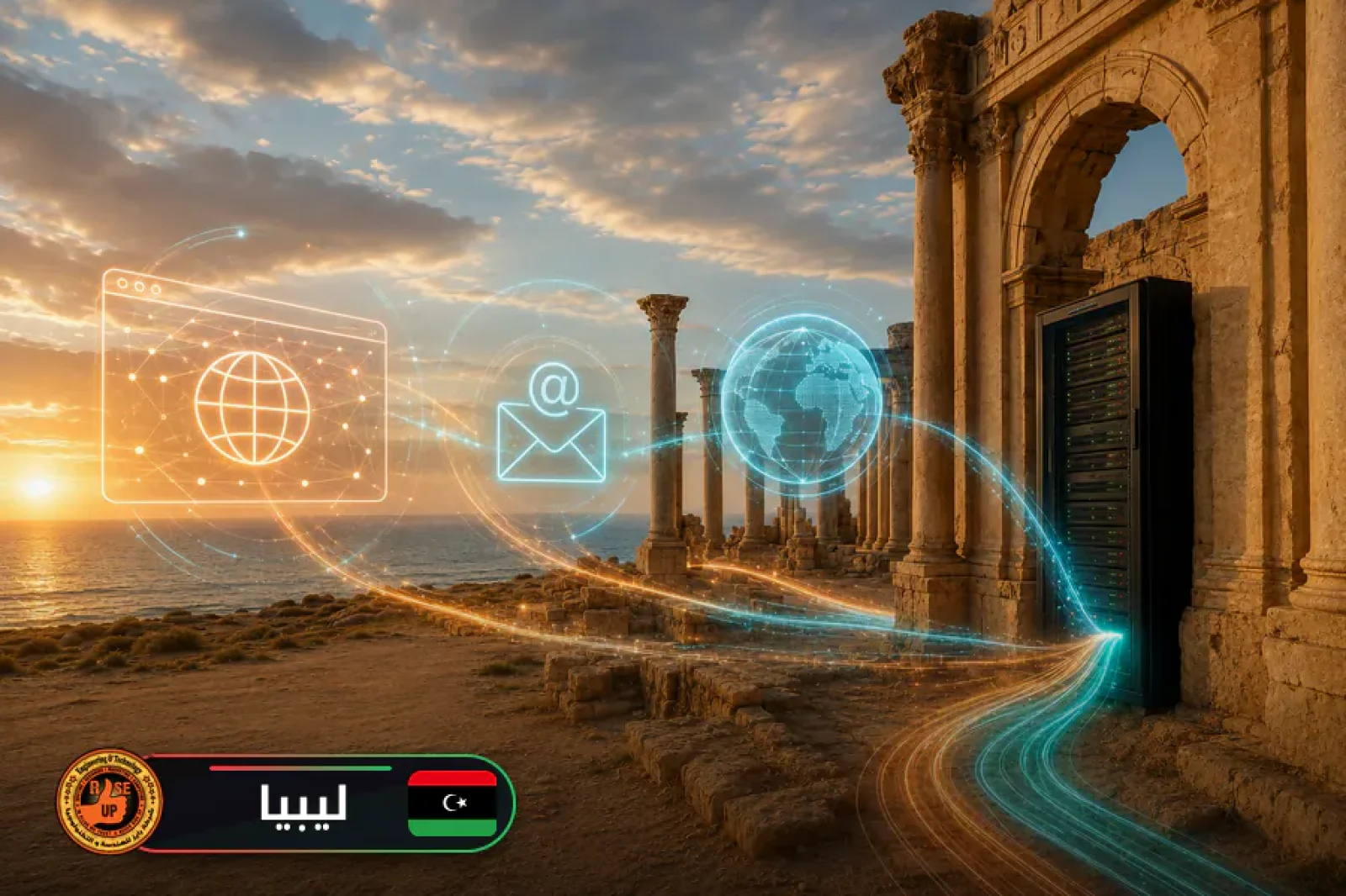 عمل ايميل شركة واستضافة وتصميم مواقع واعلانات جوجل في ليبيا